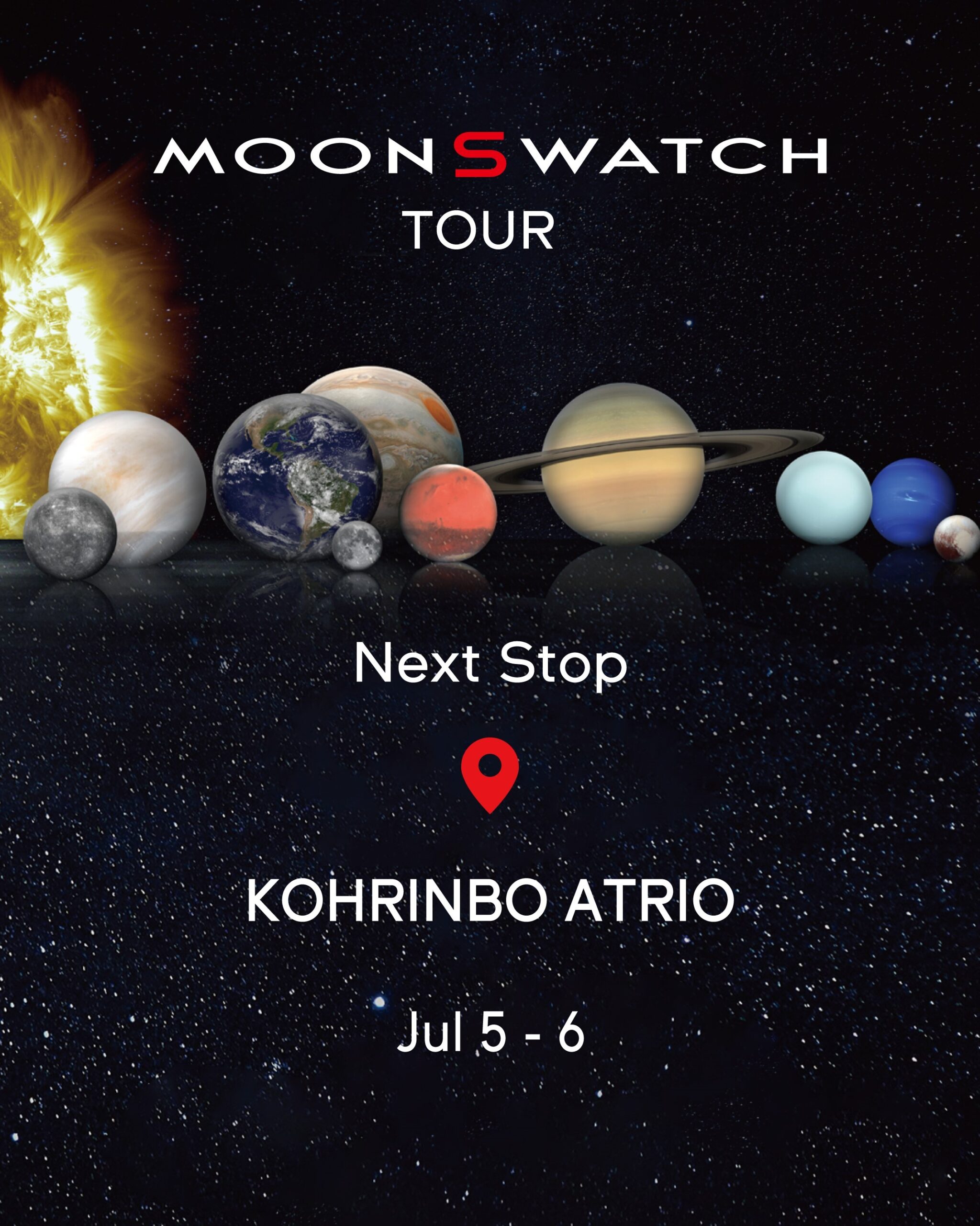 【7/5(土),7/6(日)】MoonSwatchツアー@香林坊アトリオ~OMEGA × Swatchの特別なコラボコレクションを販売~