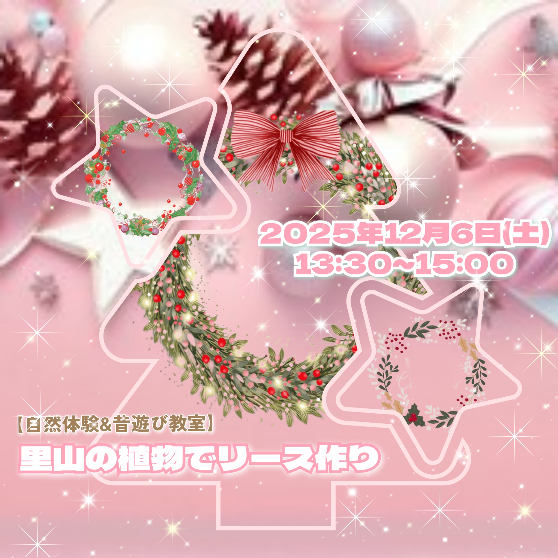 【12/6(土)】自然体験＆昔遊び教室 里山の植物でリース作り@のと里山里海ミュージアム【要予約】