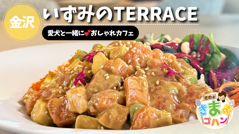 愛犬と一緒に💕おしゃれカフェ「いずみのTERRACE」@金沢市【さののきままゴハン】